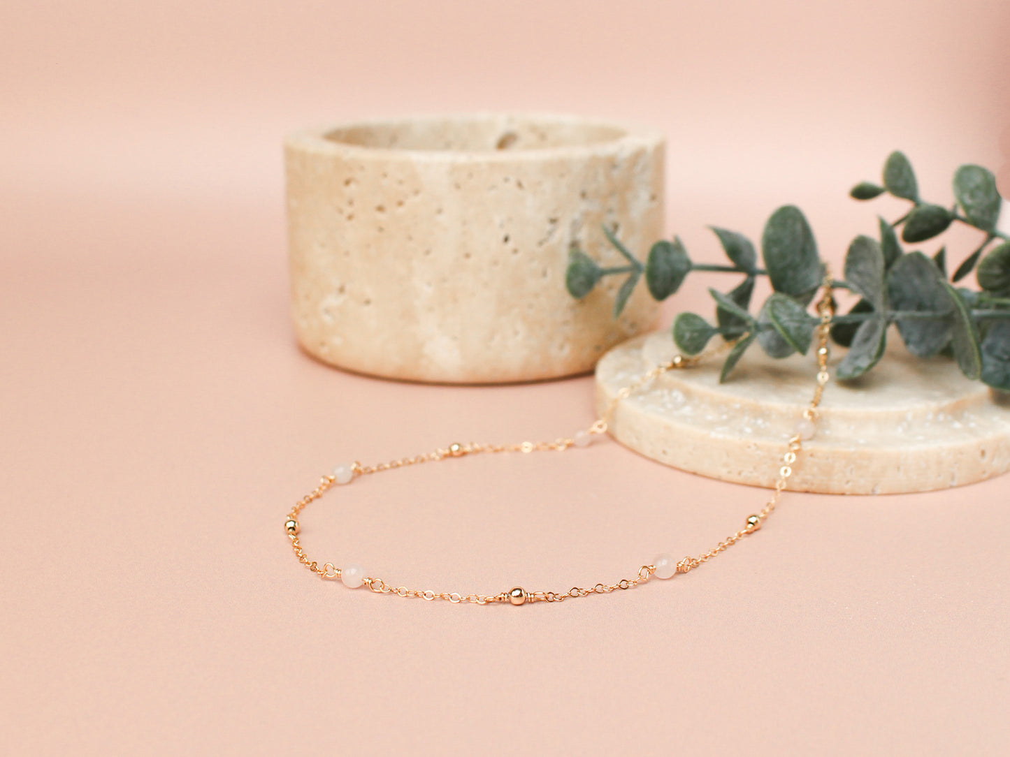 Collier Cora - Quartz rose