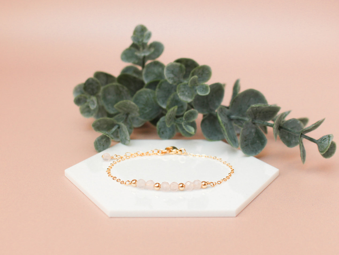 Bracelet Lyana - Quartz rose