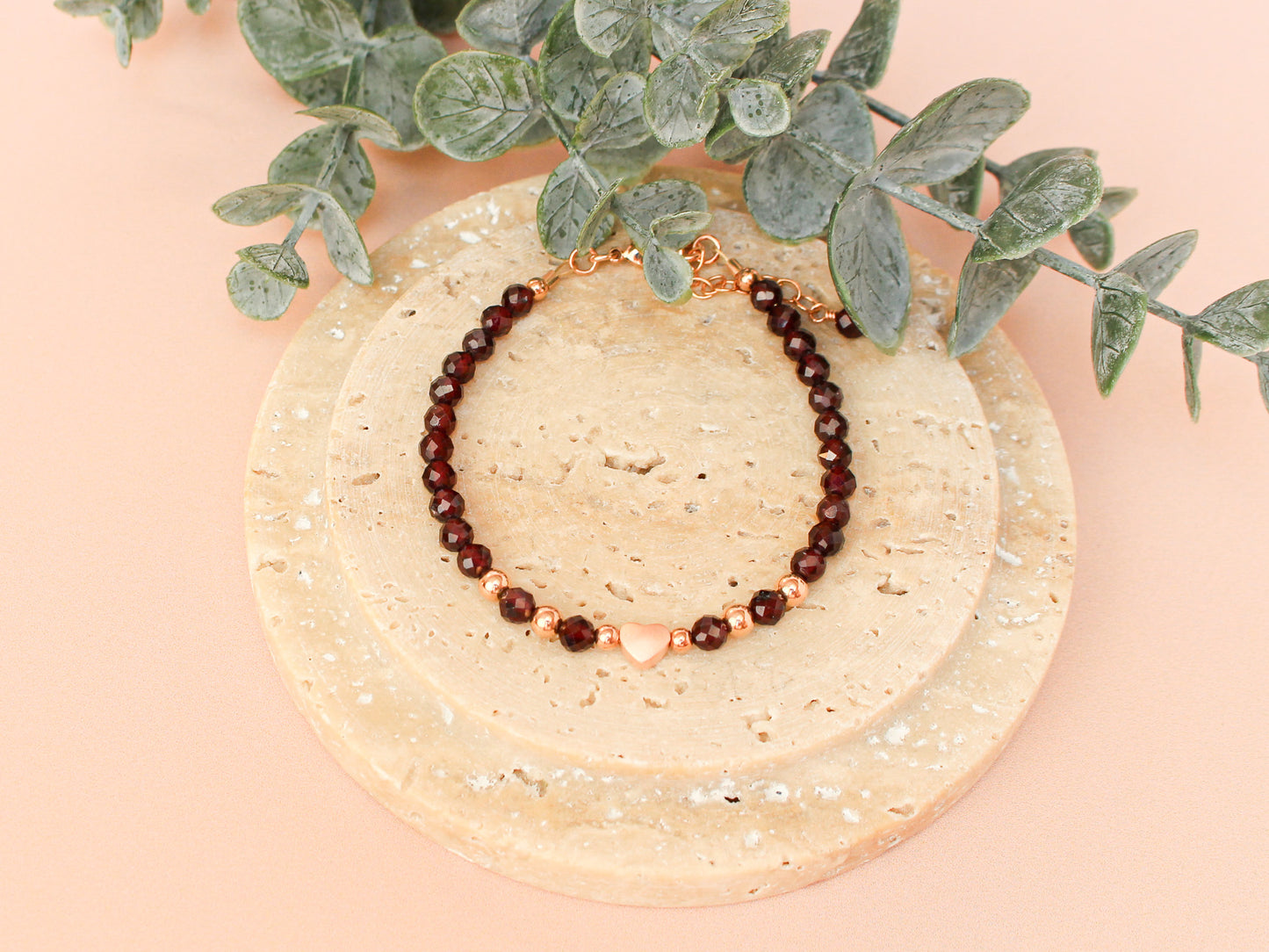 Bracelet Célia - Grenat