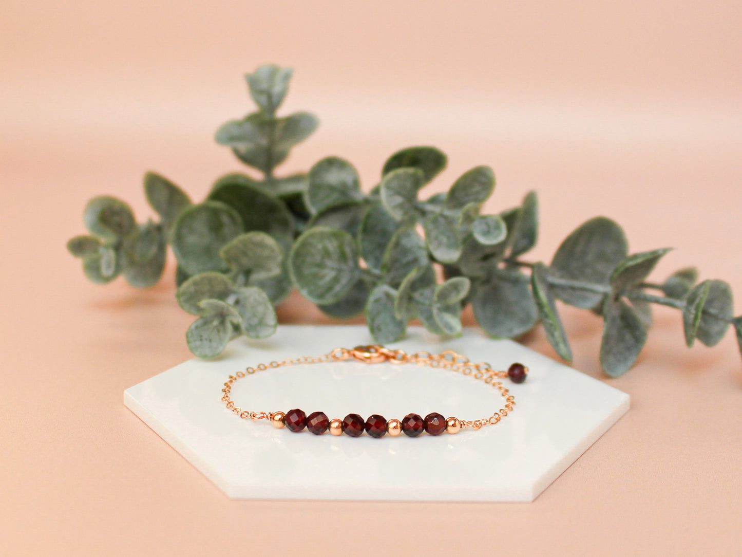 Bracelet Lyana - Grenat