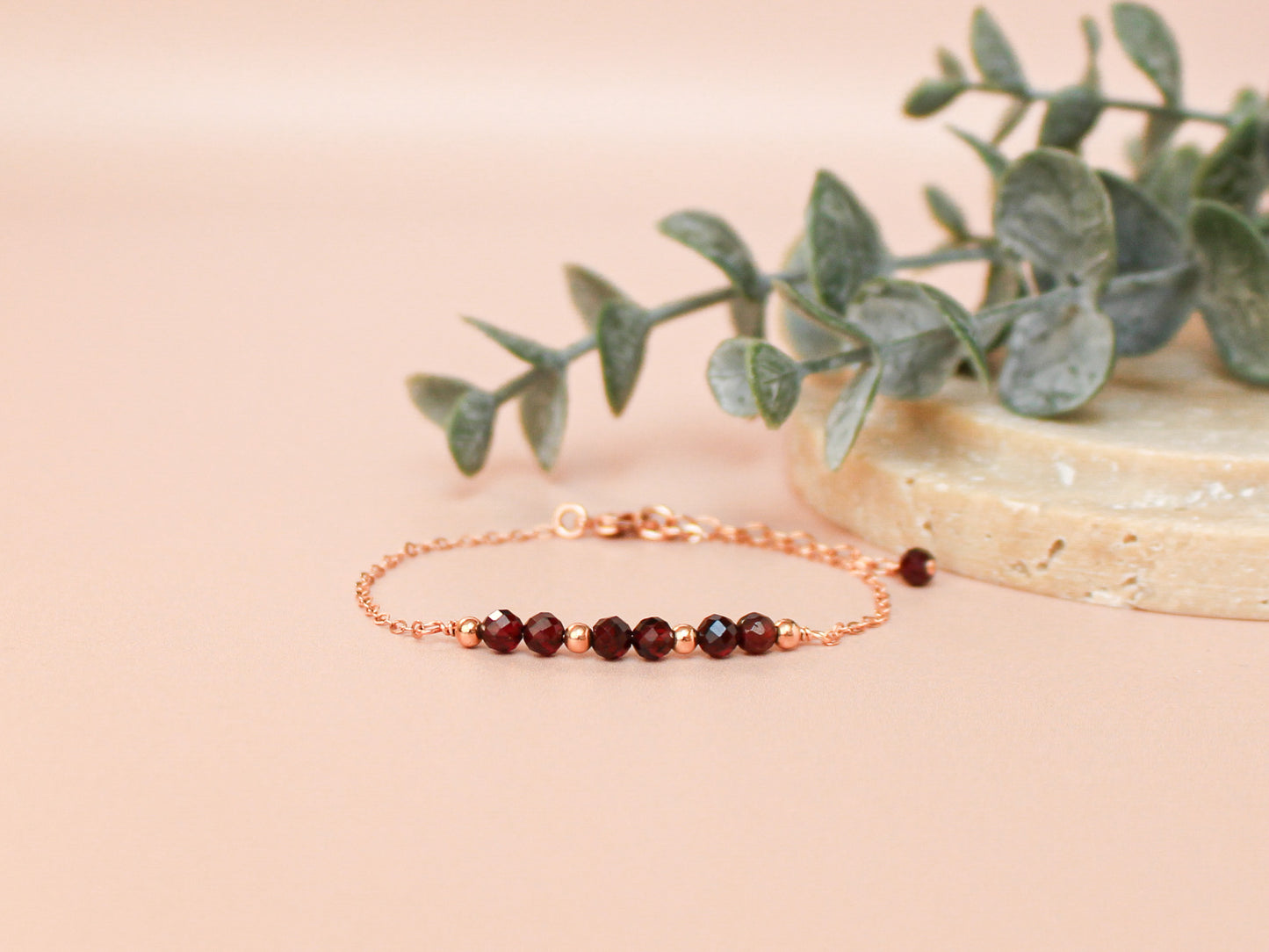 Bracelet Lyana - Grenat