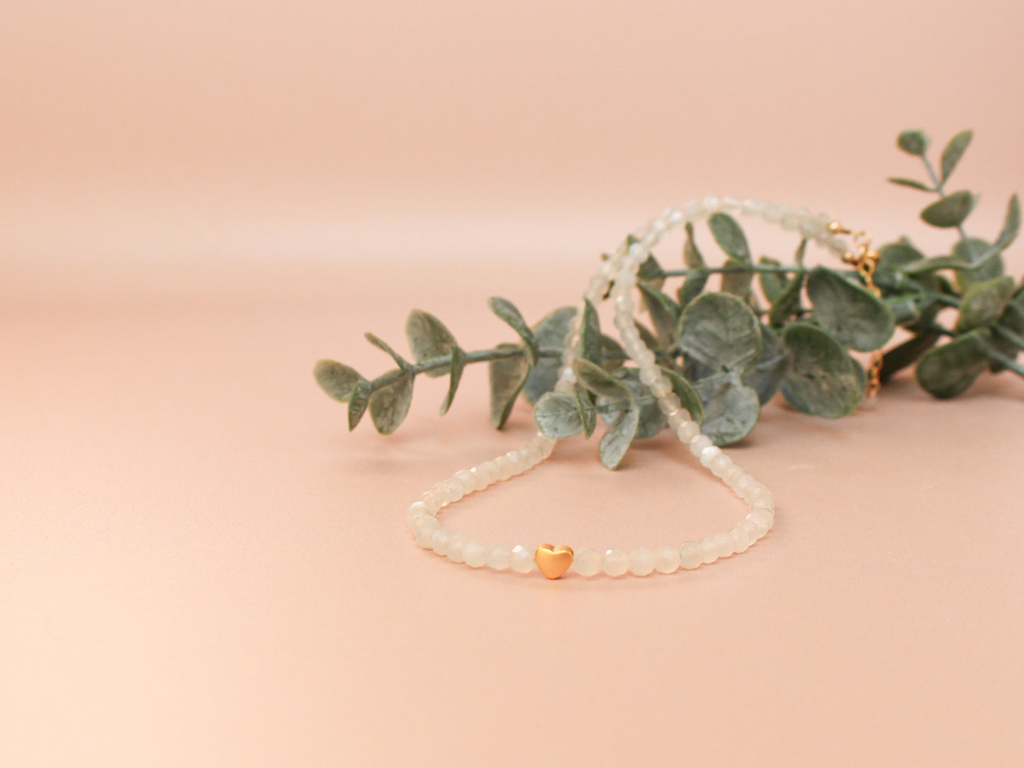 Collier Mia - Pierre de lune blanche
