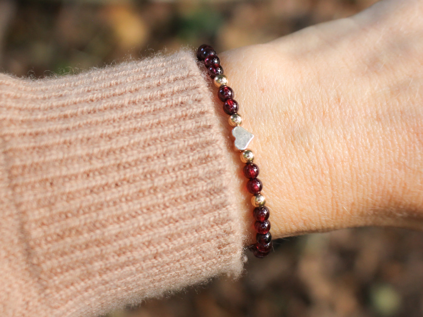 Bracelet Anaïs - Grenat
