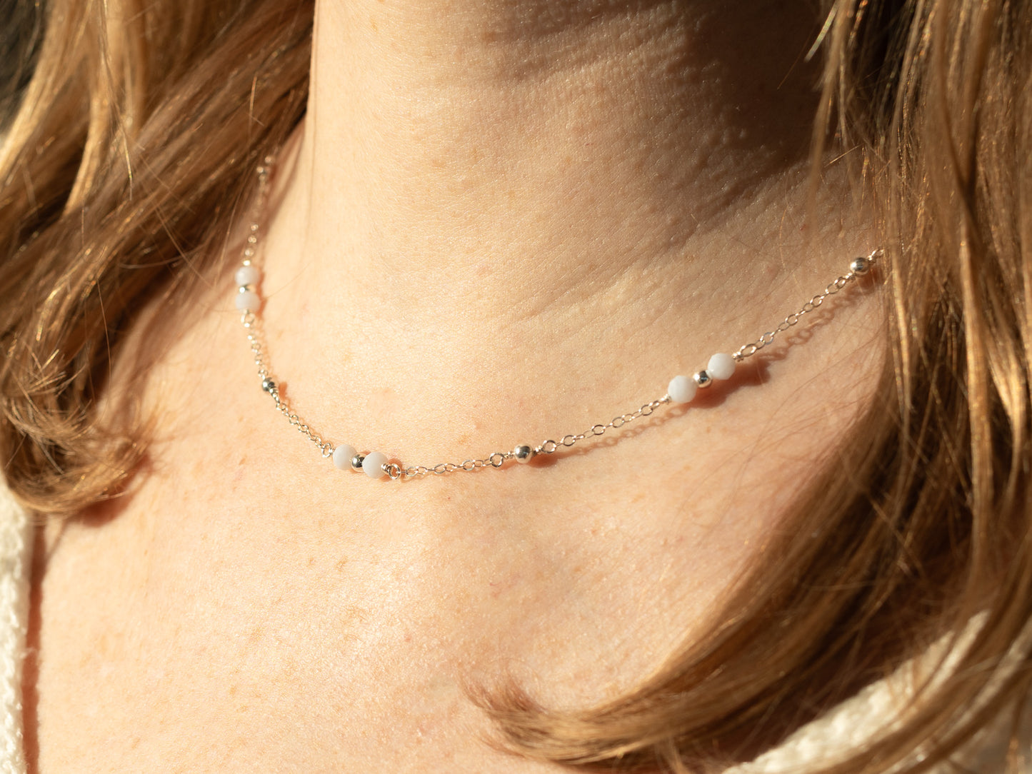 Collier Melinda - Calcédoine