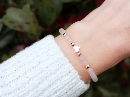Bracelet Anaïs - Quartz rose