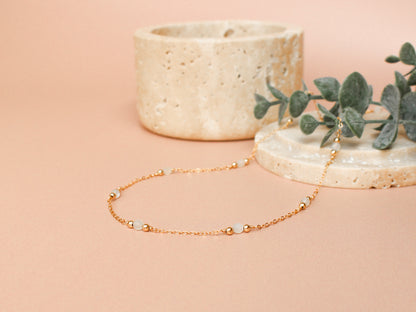 Collier Lou - Pierre de lune blanche