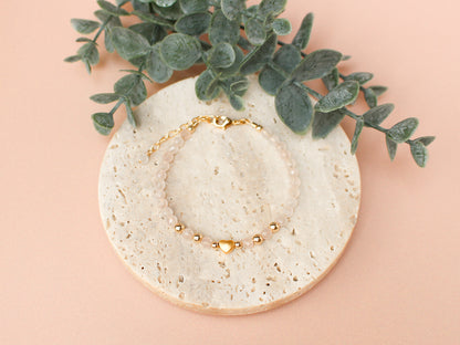 Bracelet Célia - Quartz rose