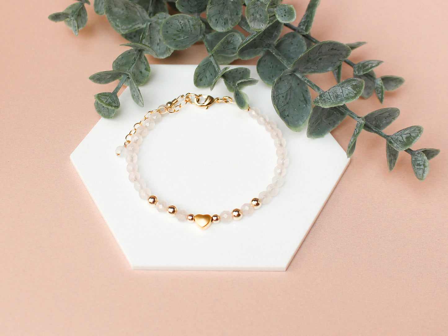 Bracelet Célia - Quartz rose