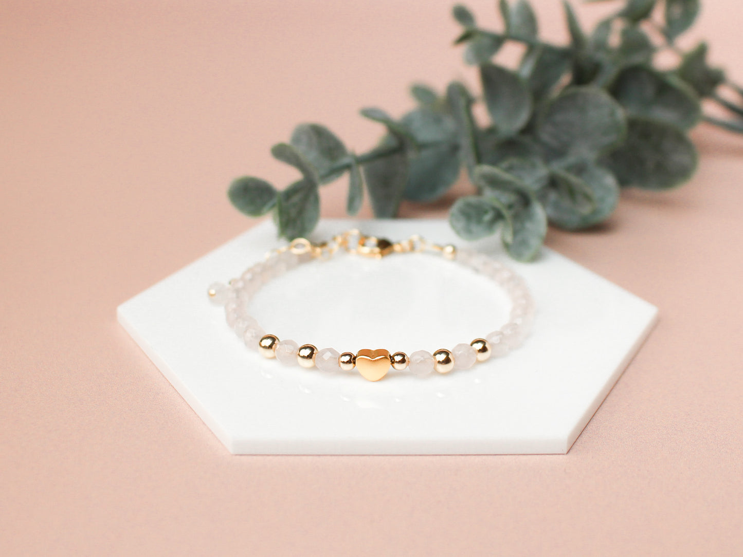 Bracelet Célia - Quartz rose