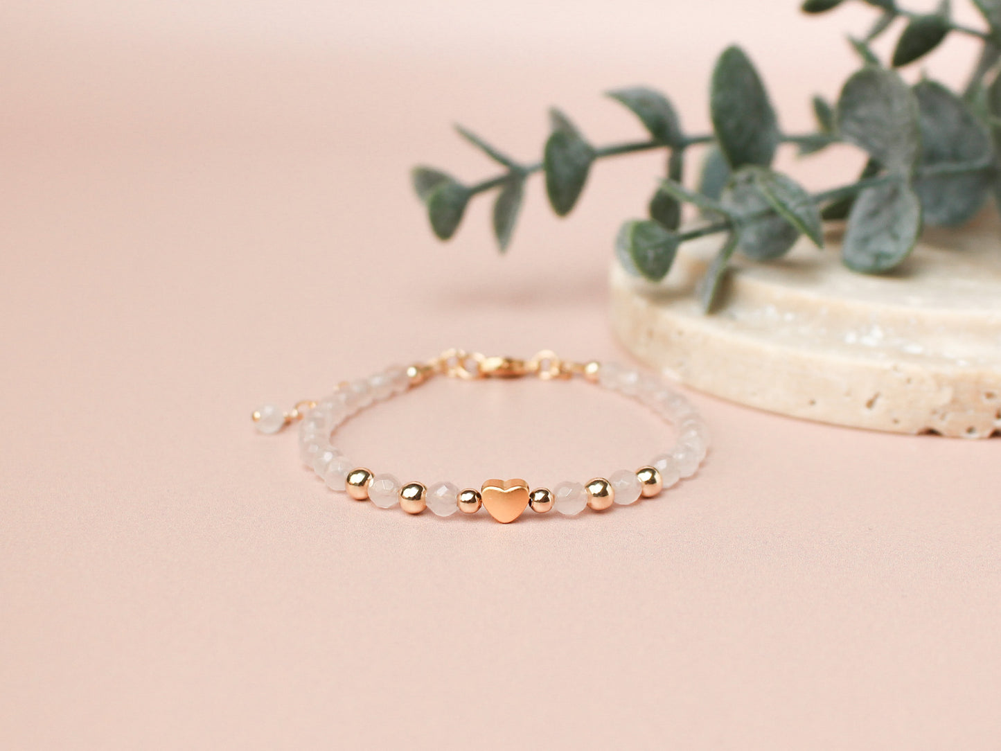 Bracelet Célia - Quartz rose