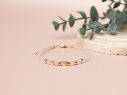 Bracelet Célia - Quartz rose