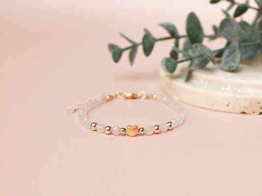 Bracelet Célia - Quartz rose