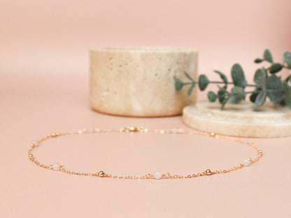 Collier Cora - Quartz rose