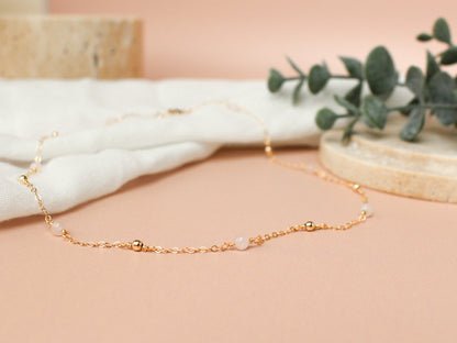Collier Cora - Quartz rose