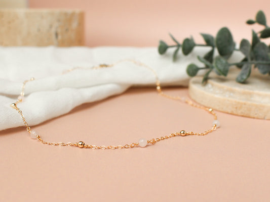 Collier Cora - Quartz rose