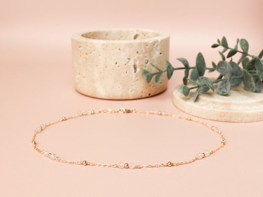 Collier Melinda - Quartz rose