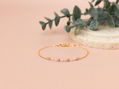 Bracelet Lyana - Quartz rose