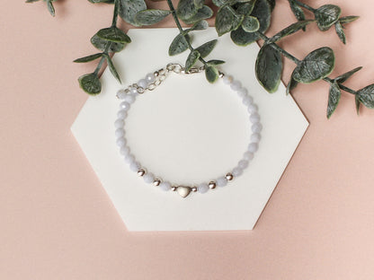 Bracelet Célia - Calcédoine
