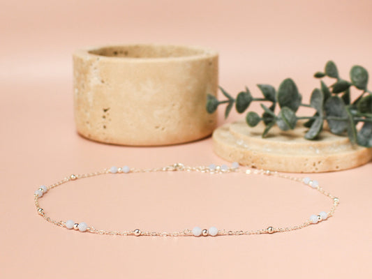 Collier Melinda - Calcédoine