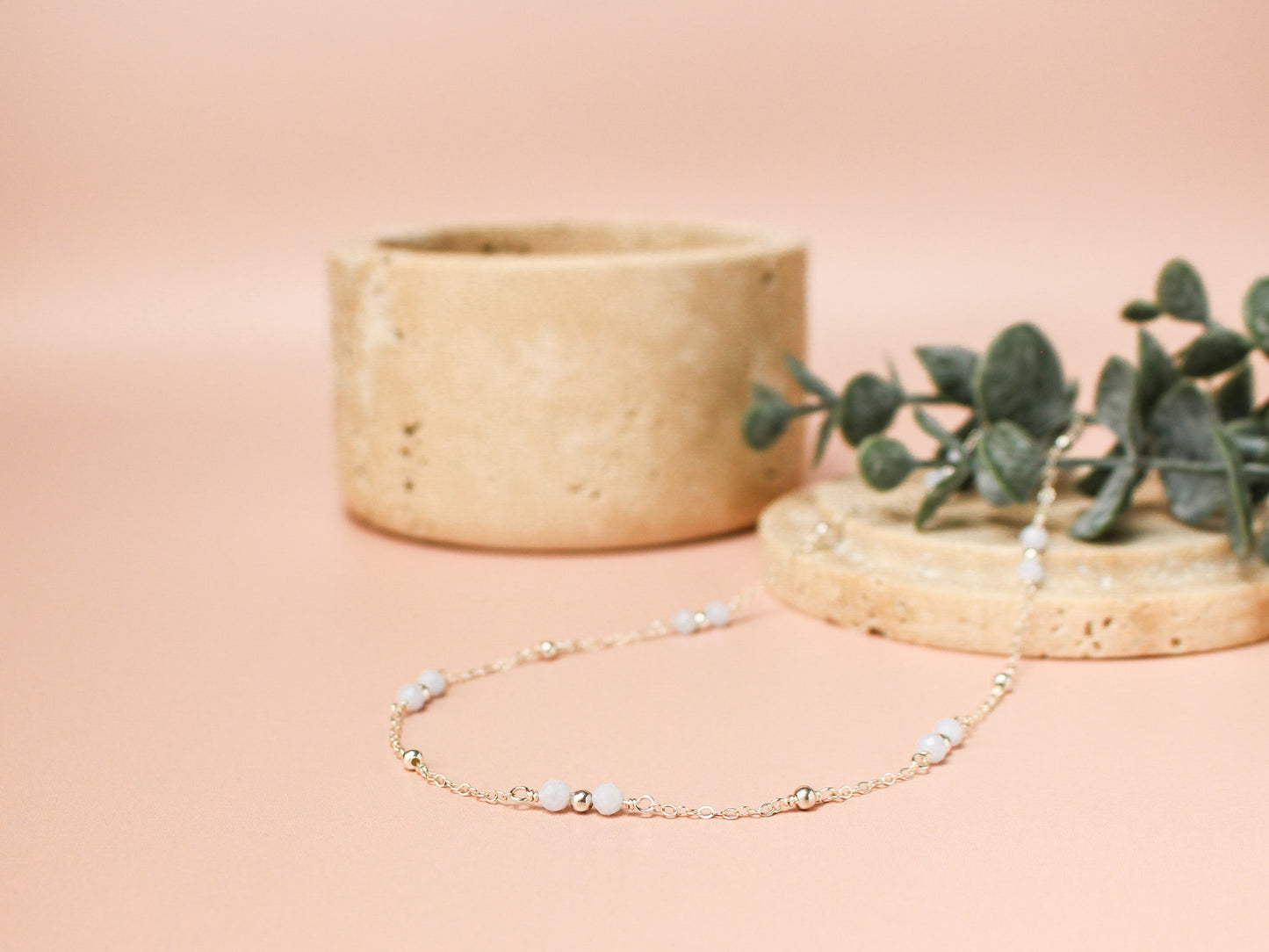 Collier Melinda - Calcédoine