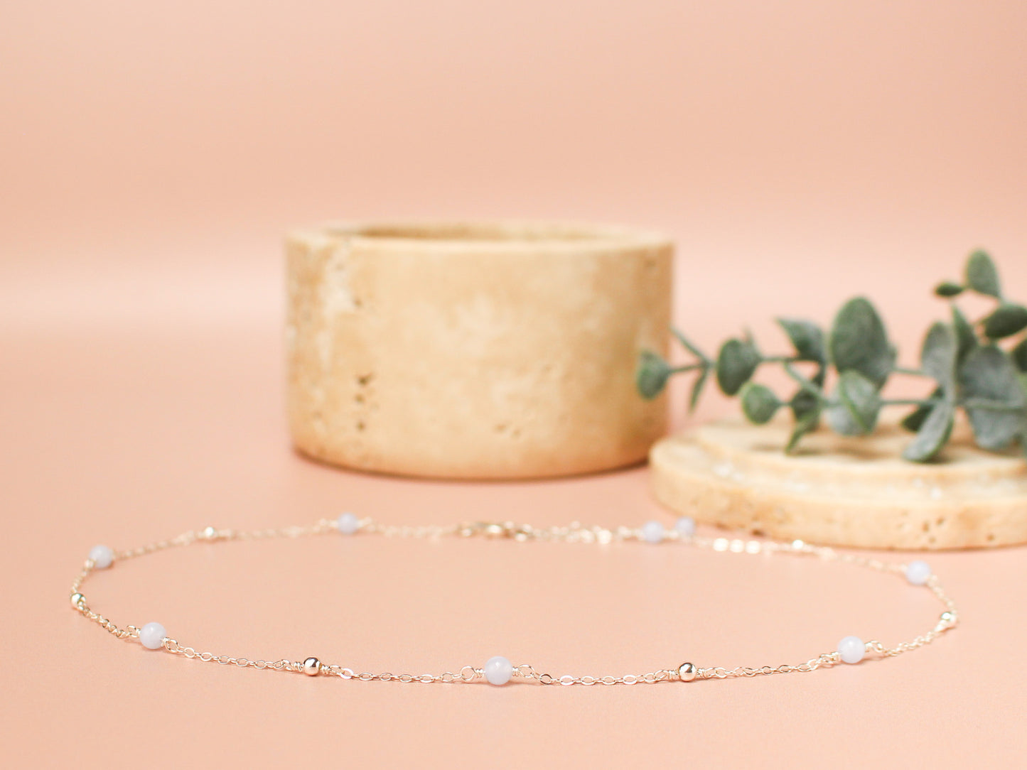 Collier Cora - Calcédoine