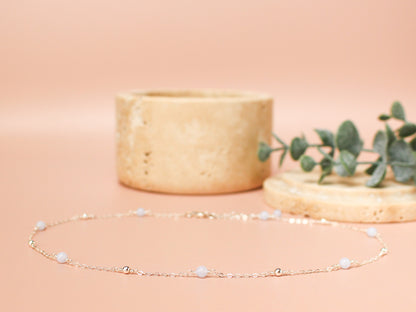 Collier Cora - Calcédoine