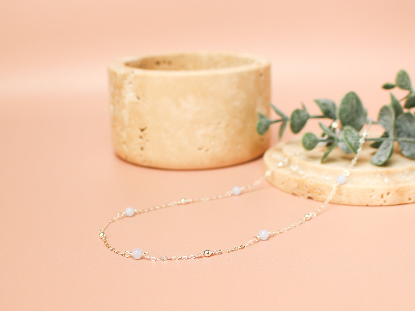 Collier Cora - Calcédoine