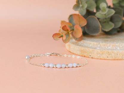 Bracelet Lyana - Calcédoine