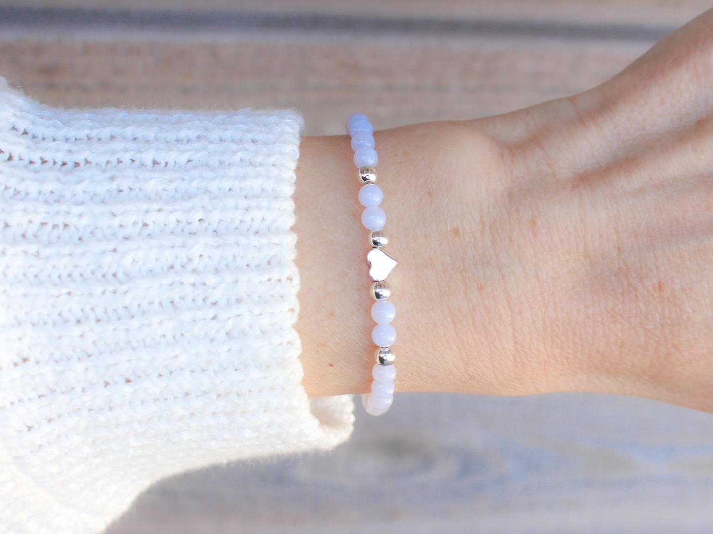 Bracelet Anaïs - Calcédoine