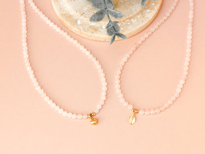 Collier Mia - Quartz rose