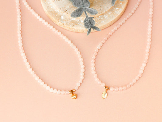 Collier Mia - Quartz rose