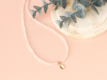 Collier Mia - Quartz rose