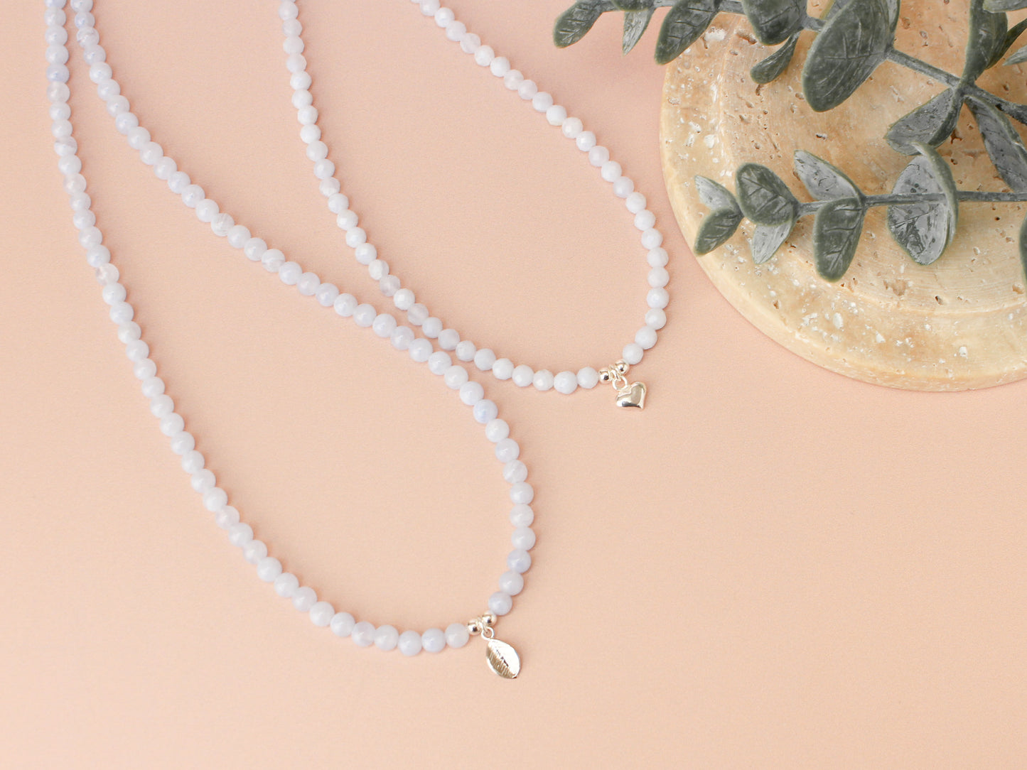 Collier Mia - Calcédoine