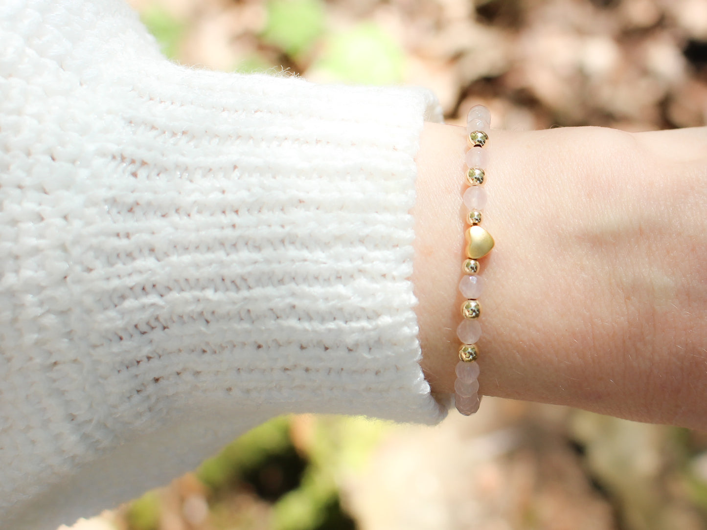 Bracelet Célia - Quartz rose