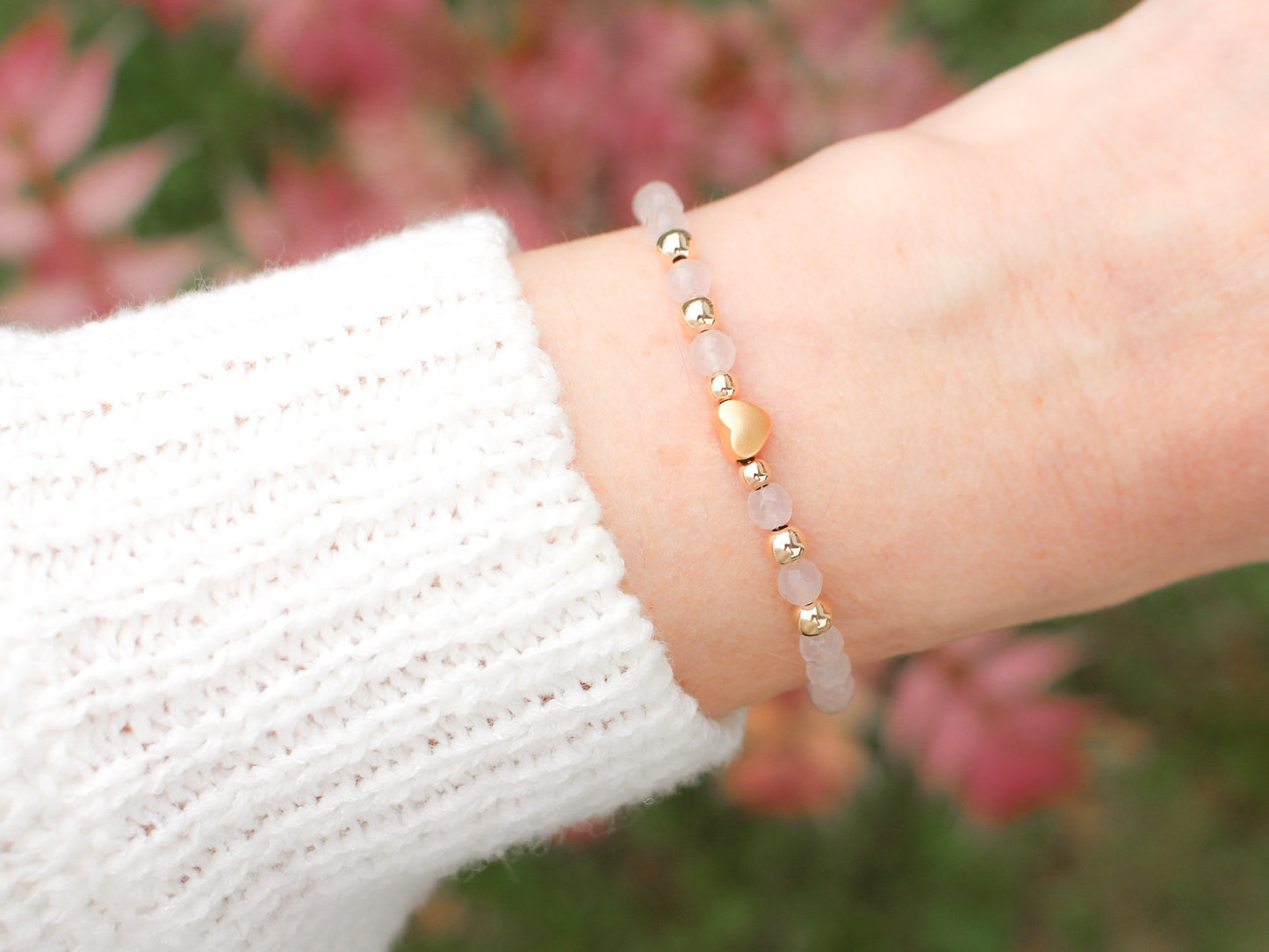Bracelet Célia - Quartz rose