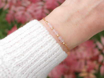 Bracelet Lyana - Quartz rose