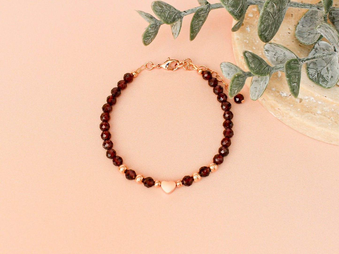 Bracelet Célia - Grenat