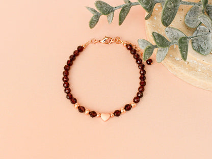 Bracelet Célia - Grenat
