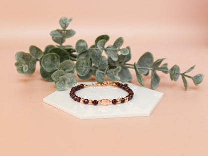 Bracelet Célia - Grenat