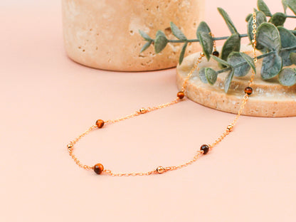Collier Cora - Oeil de tigre