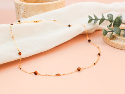 Collier Cora - Oeil de tigre