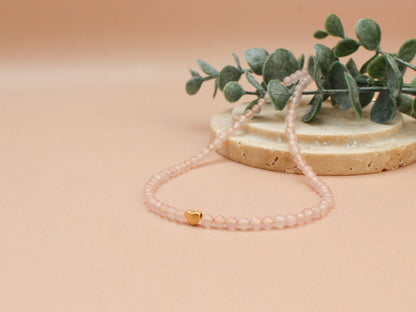 Collier Mia - Quartz rose